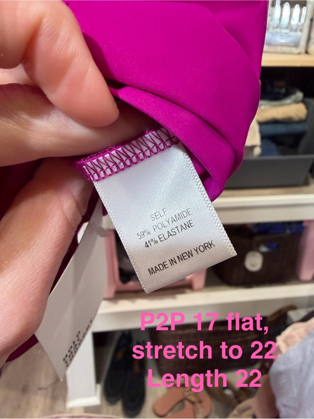 Of Mercer Magenta Short Sleeve super stretchy formal Top - Picture 2 of 2